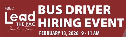 Bus Driver Hiring Event information may be incorrect